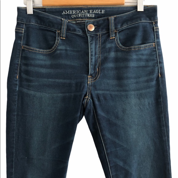 American Eagle Super Super Stretch Jegging Blue 8 - Picture 3 of 9